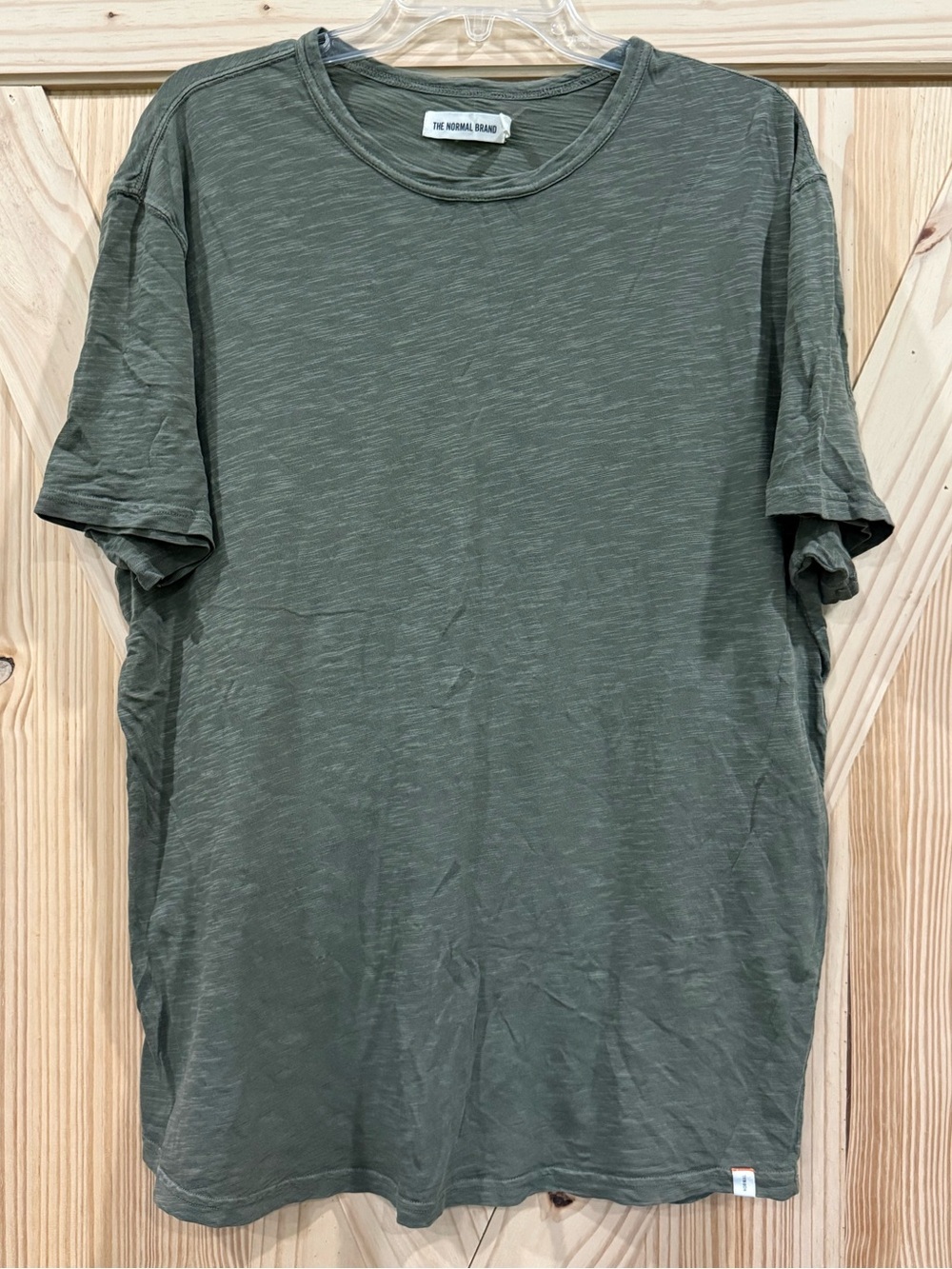 The Normal Brand Men's Olive‎ Green Crewneck T-Shirt